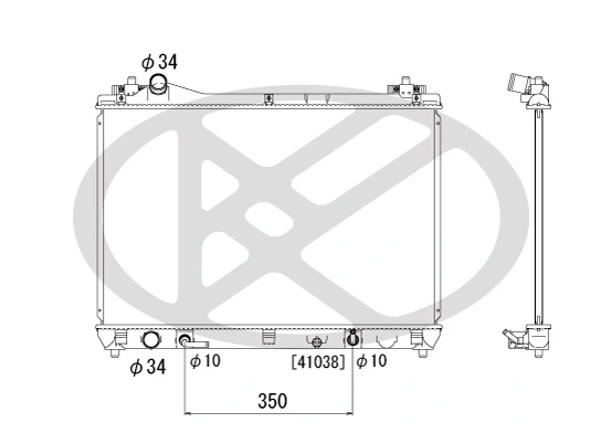 Radiator, engine cooling PL102058