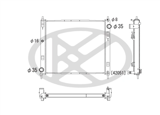 Radiator, engine cooling PL022777