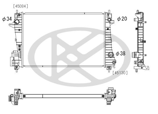 Radiator, engine cooling PL313200