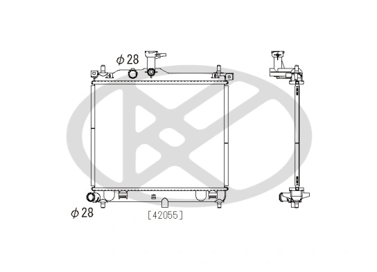 Radiator, engine cooling PL812595