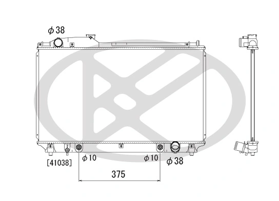 Radiator, engine cooling PL010947