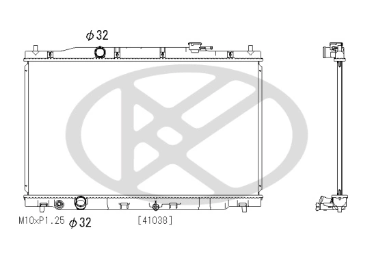Radiator, engine cooling PL083119