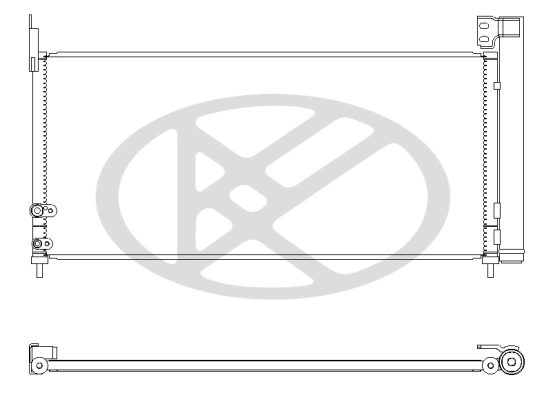 Condenser, air conditioning CD011025M