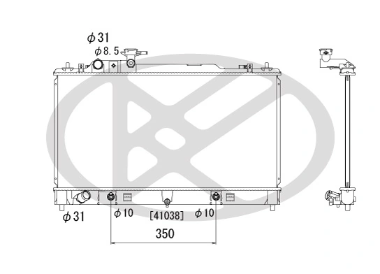 Radiator, engine cooling PL062183