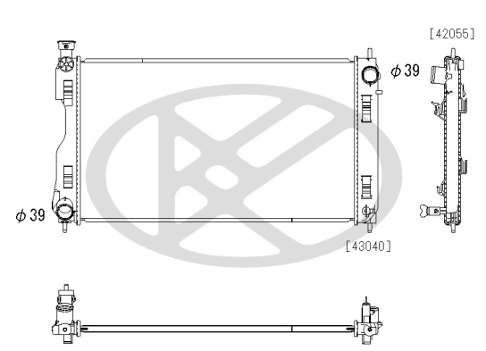 Radiator, engine cooling PL093470