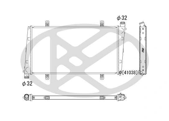 Radiator, engine cooling PL571189