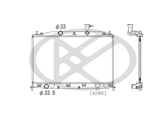 Radiator, engine cooling PL812453