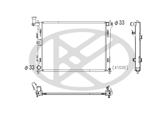 Radiator, engine cooling PL812454