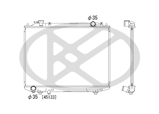 Radiator, engine cooling PL061456