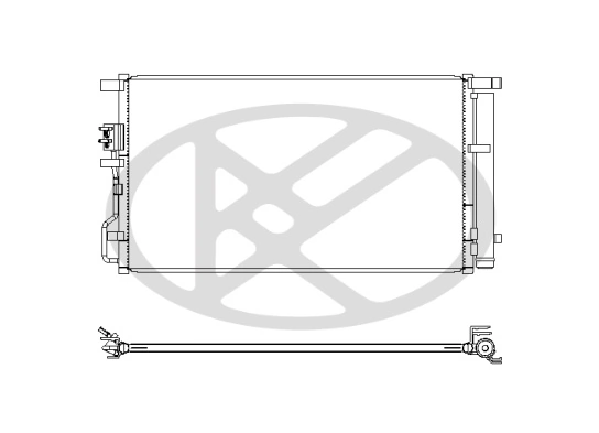 Condenser, air conditioning CD811248M