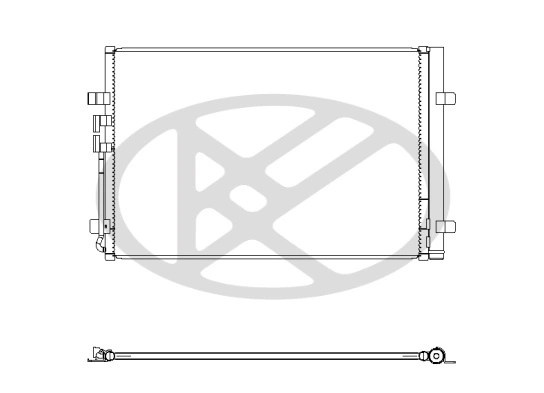 Condenser, air conditioning CD451196
