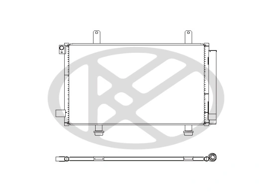 Condenser, air conditioning CD100470