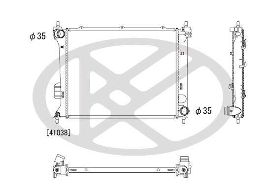 Radiator, engine cooling PL812576