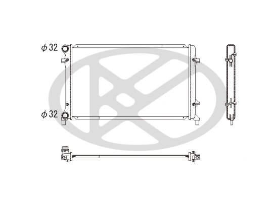 Radiator, engine cooling PL452658