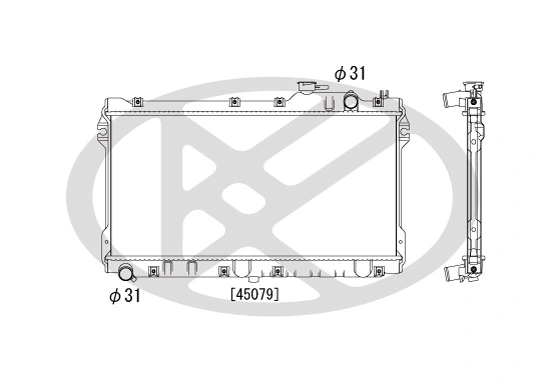 Radiator, engine cooling PL060245