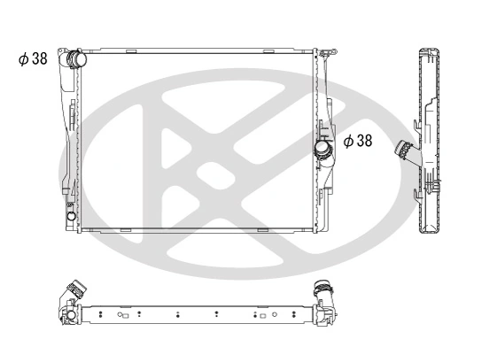 Radiator, engine cooling PL422087