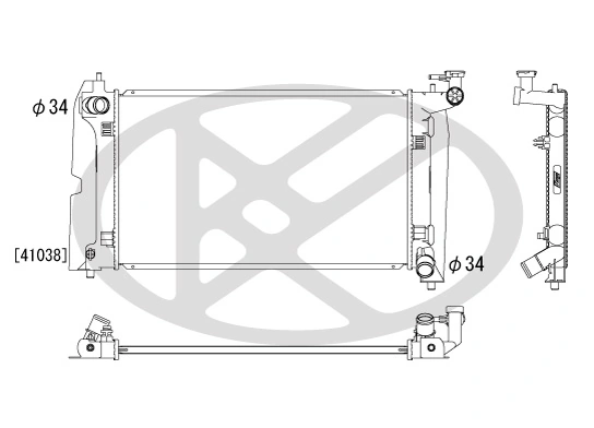 Radiator, engine cooling PL011609