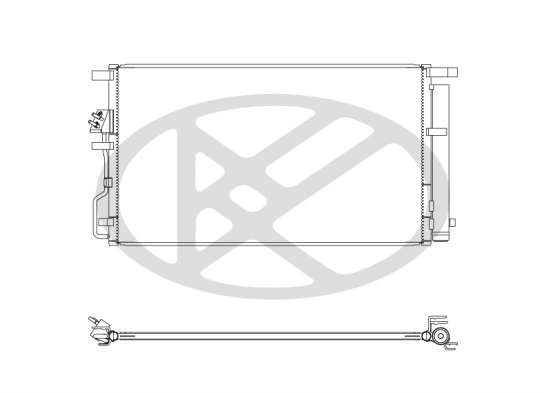 Condenser, air conditioning CD811300M
