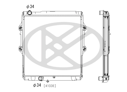 Radiator, engine cooling PL013061