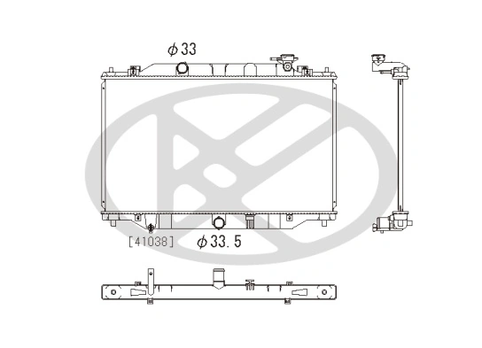 Radiator, engine cooling PL062772