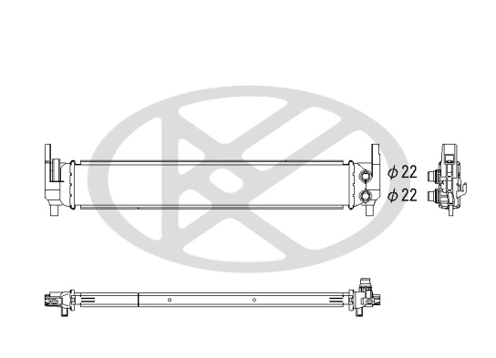 Radiator, engine cooling PL443513