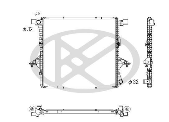 Radiator, engine cooling PL452950