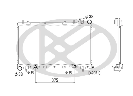 Radiator, engine cooling PL092216