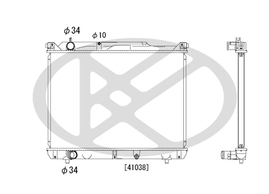 Radiator, engine cooling PL102231