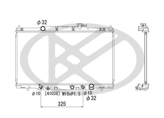 Radiator, engine cooling PL081259
