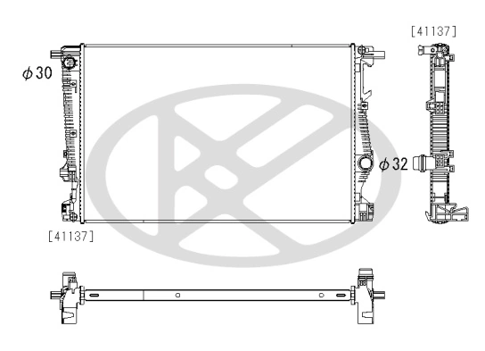 Radiator, engine cooling PL333103