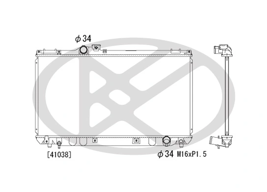 Radiator, engine cooling PL010955