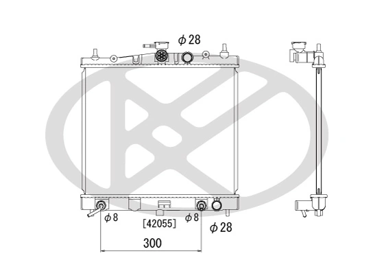 Radiator, engine cooling PL022029