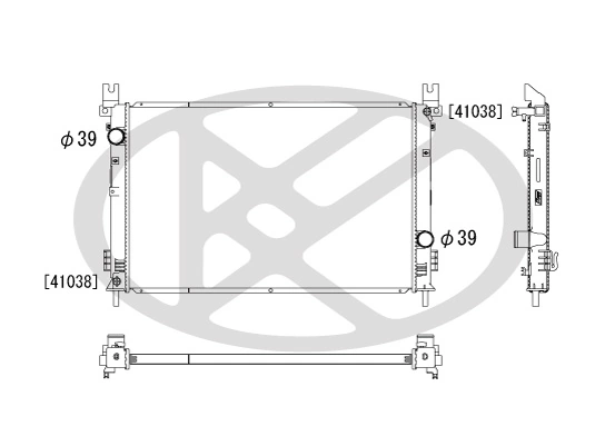Radiator, engine cooling PL331742