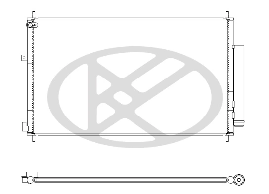 Condenser, air conditioning CD080929M