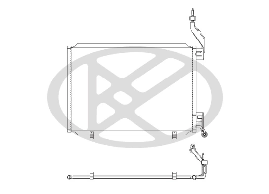 Condenser, air conditioning CD320688