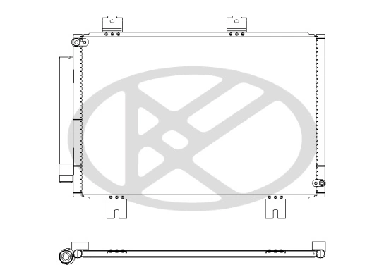 Condenser, air conditioning CD080835
