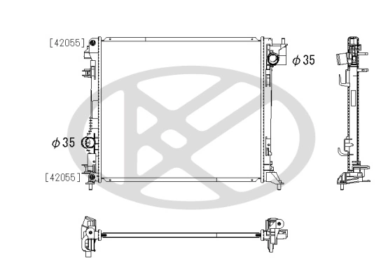Radiator, engine cooling PL023499