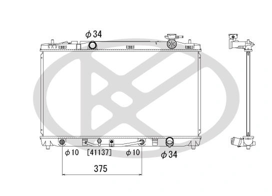 Radiator, engine cooling PL011981R