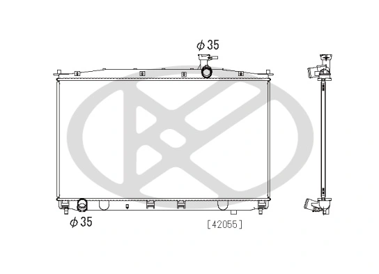Radiator, engine cooling PL812452