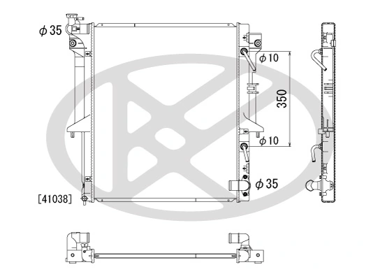 Radiator, engine cooling PL032312