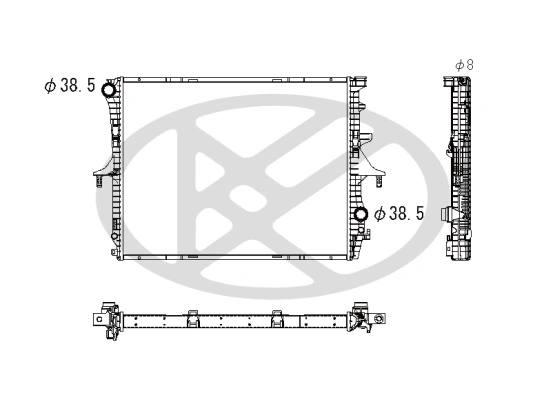 Radiator, engine cooling PL452406