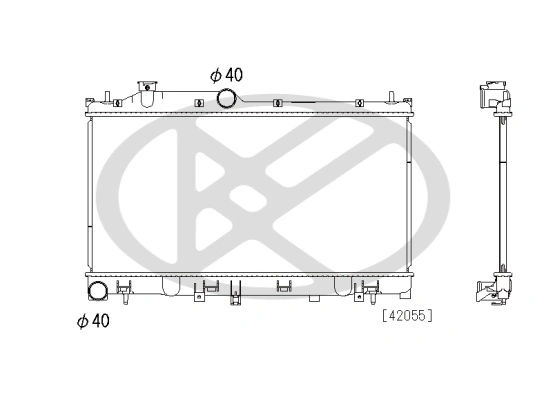 Radiator, engine cooling PL092885