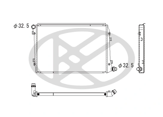 Radiator, engine cooling PL452447