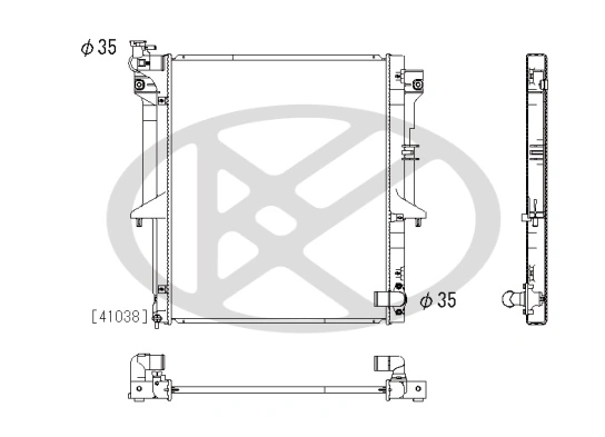 Radiator, engine cooling PL032310