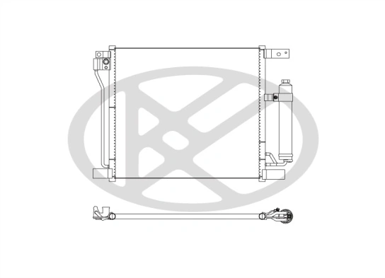Condenser, air conditioning CD020658