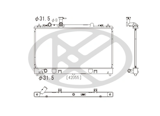Radiator, engine cooling PL062697