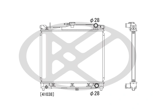 Radiator, engine cooling PL101362R