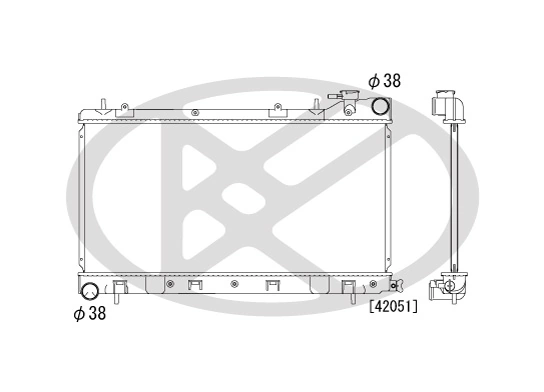 Radiator, engine cooling PL091163