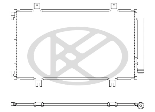 Condenser, air conditioning CD100927