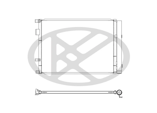 Condenser, air conditioning CD821299M